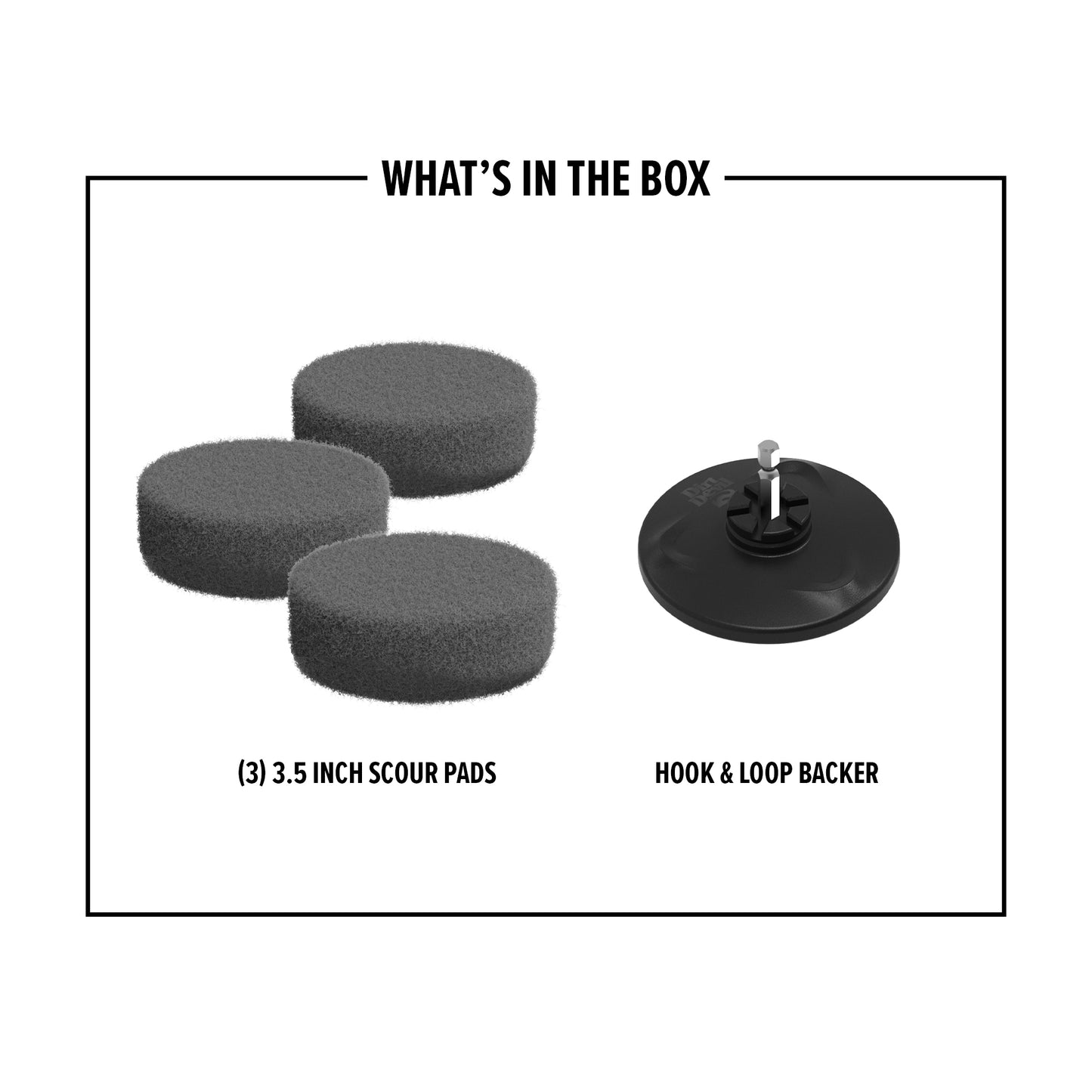 3.5 INCH 3 PC SCOUR PAD KIT