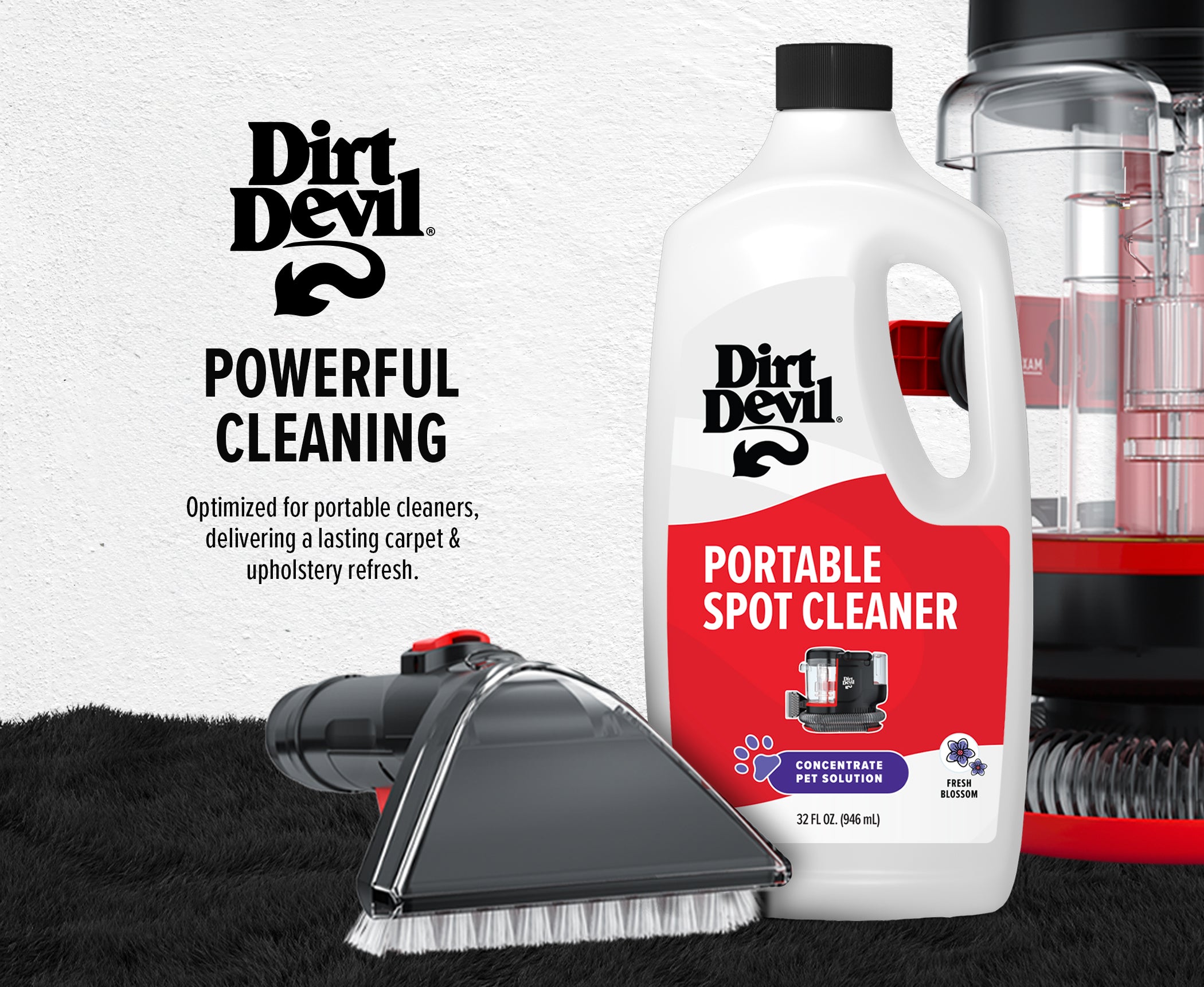 Dirt Devil Spot Scrubber Deep Stain Remover Carpet Upholstery Stairs Cars sold Pets