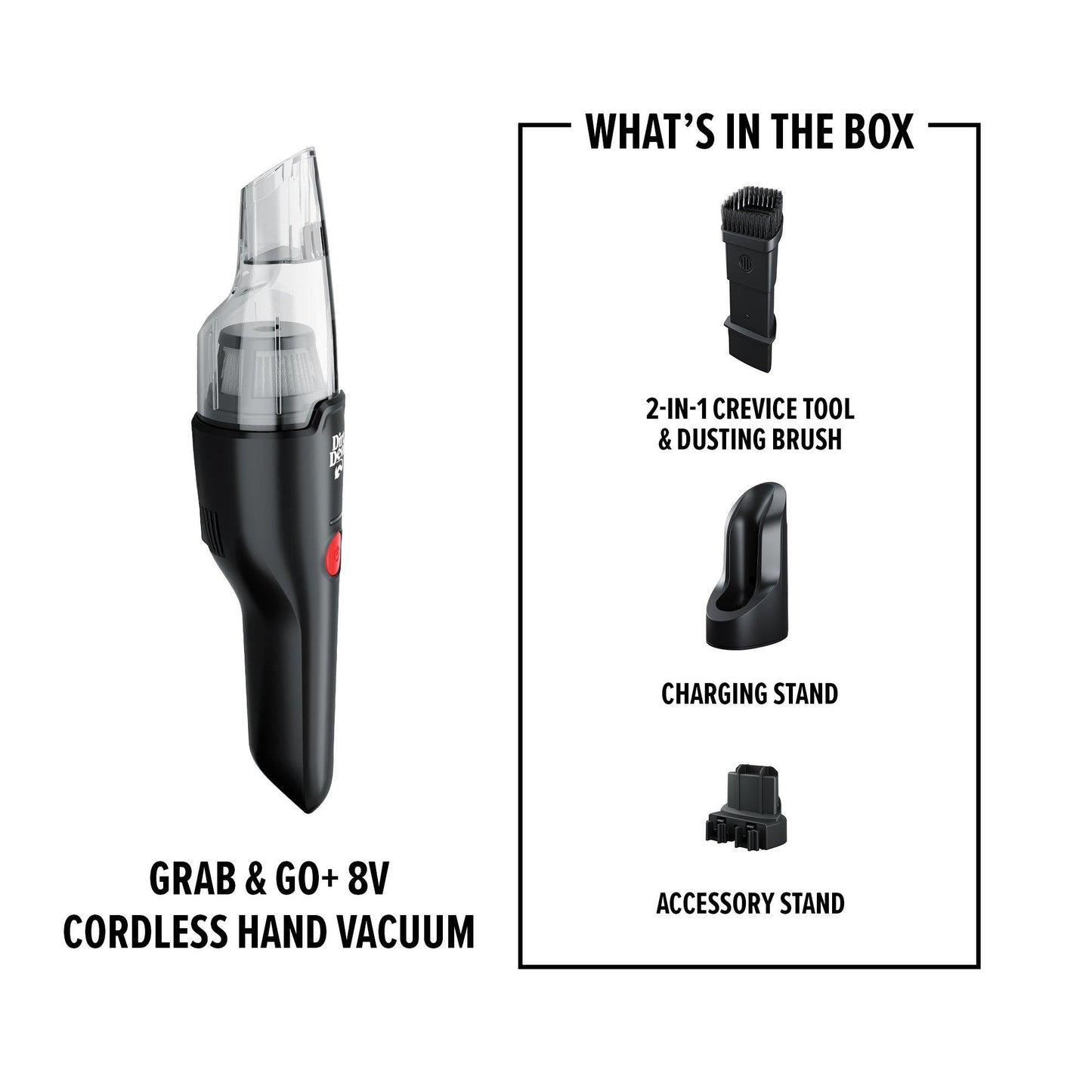 Grab & Go+ 8V Cordless Hand Vacuum