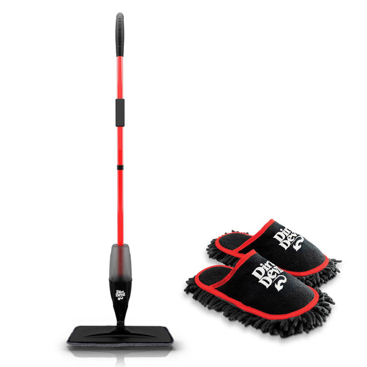 Spray Mop + Cleaning Slippers Bundle