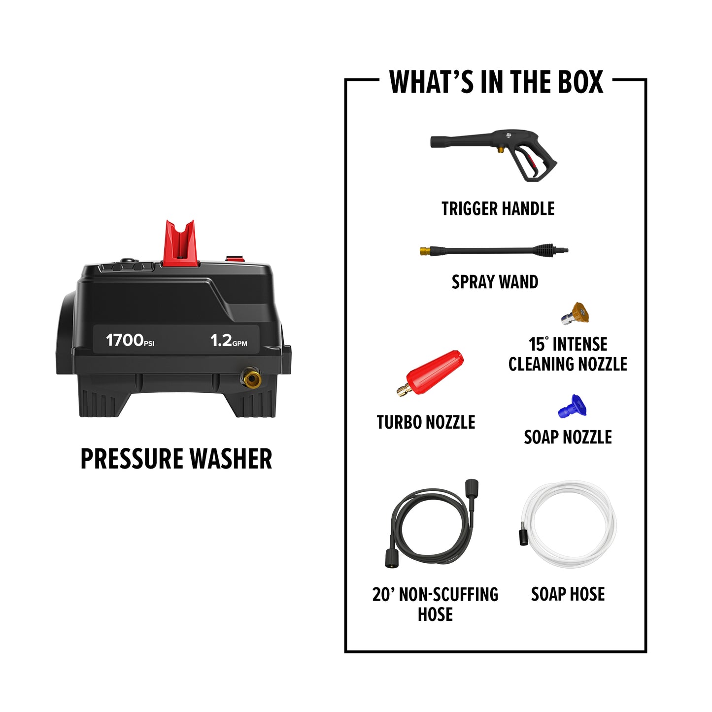 Electric Pressure Washer - 1700 PSI