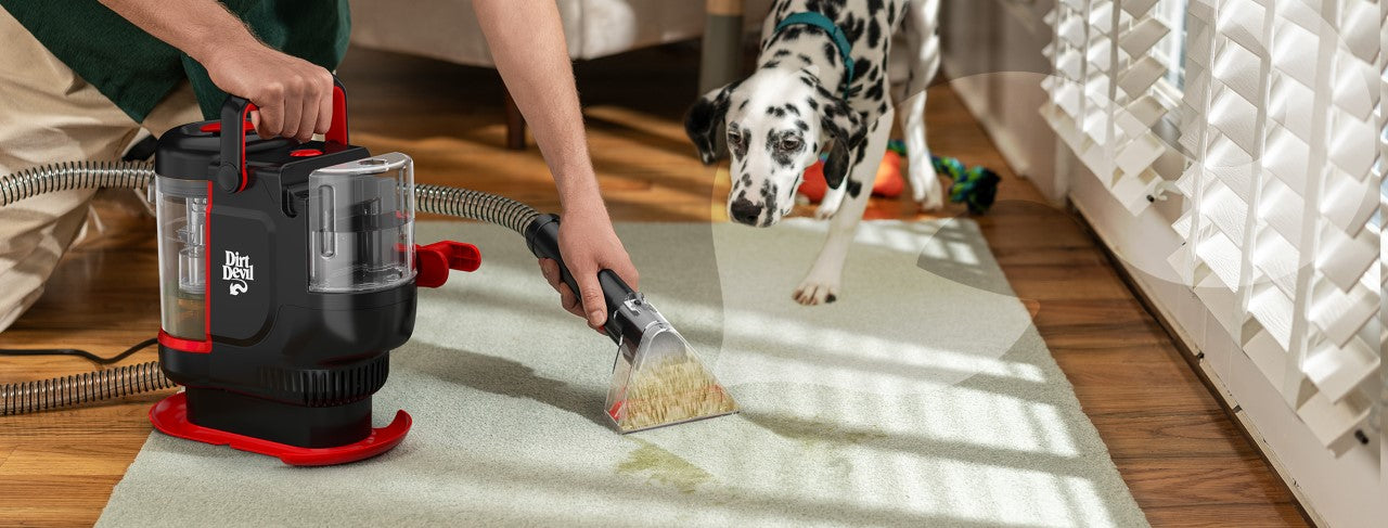 Portable Carpet & Upholstery Spot Cleaner + Portable Pet Solution (2-Pack)  Bundle – Dirtdevil